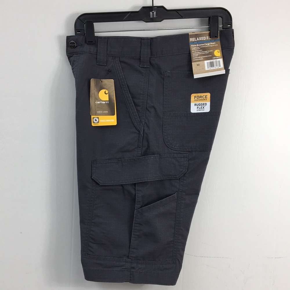 Carhartt Men’s Relaxed Fit Gray Force Broxton Cargo Short Size 30 NWT - Picture 5 of 8
